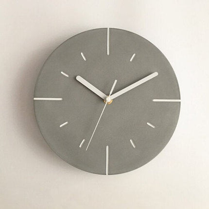Moderne Wanduhr grau in Betonoptik