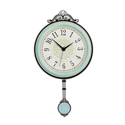 Moderne Design Pendeluhr Wanduhr blau