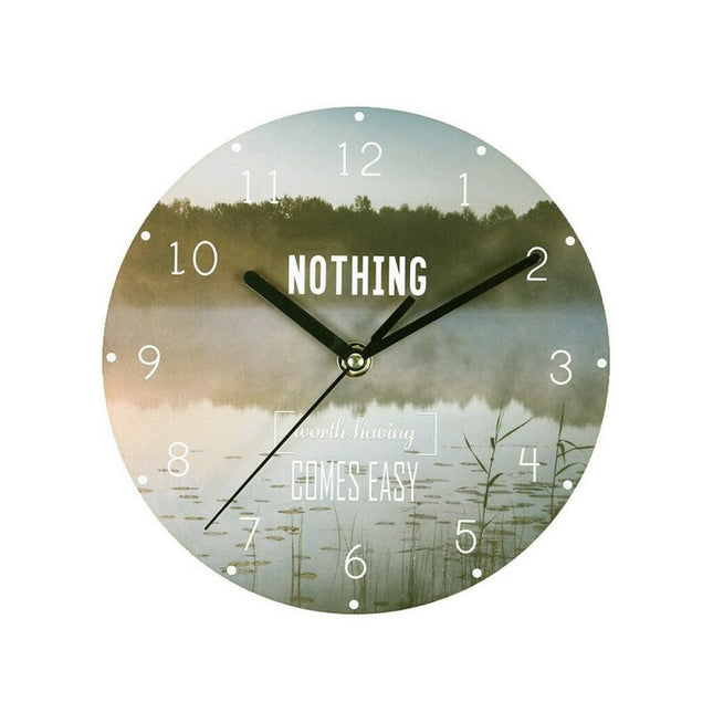 Wanduhr mit motivierendem Spruch 'Say Yes'