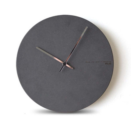 Skandinavische Wanduhr rund in Anthrazit
