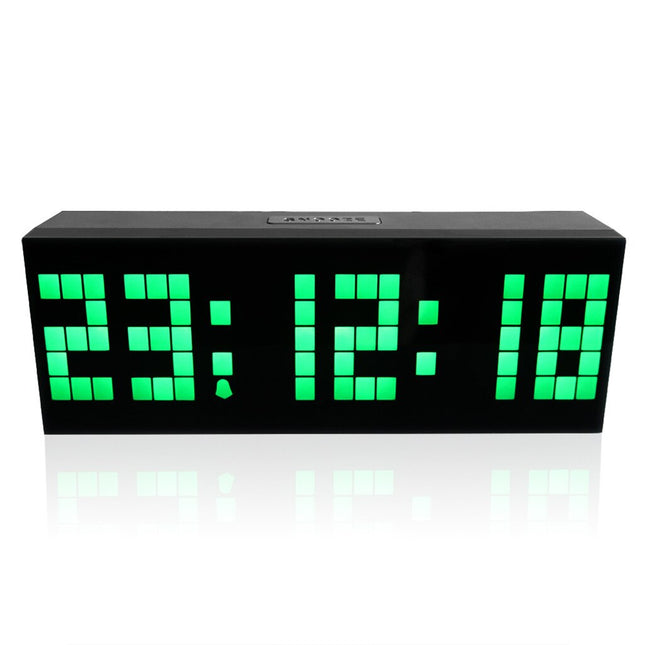 Große LED Digitaluhr mit Sekundenanzeige