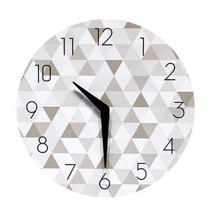 Design Wanduhr mit geometrischem Muster