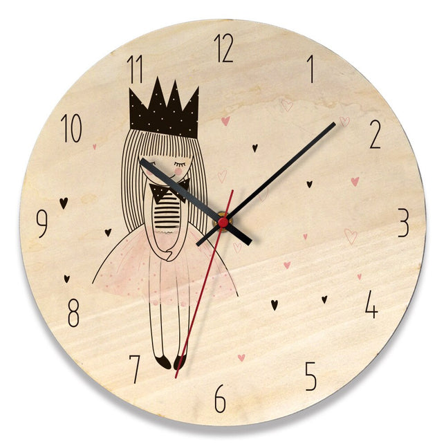 Wanduhr für Mädchenzimmer Ballerina Design