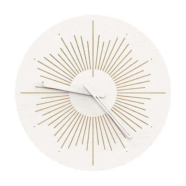 Design Wanduhr modern mit Sonnenstrahlen