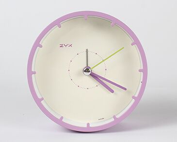 Minimalistische runde Tischuhr ohne Ziffern