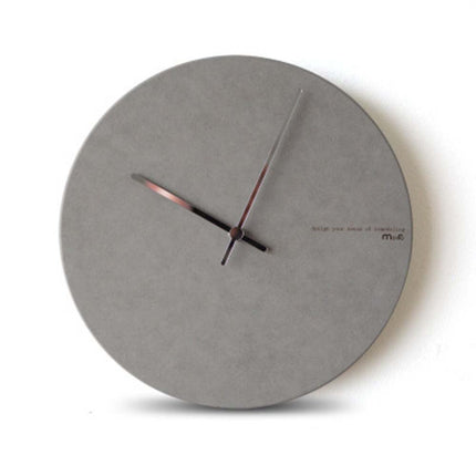 Skandinavische Wanduhr rund in Anthrazit