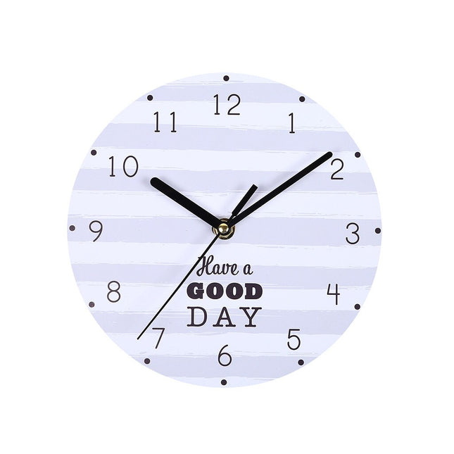 Wanduhr mit motivierendem Spruch Design