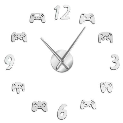 3D Wanduhr Aufkleber für Gamer
