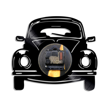 Auto Schallplattenuhr Käfer Retro Design