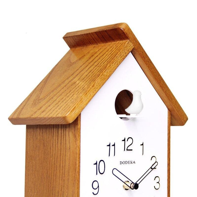 Moderne Kuckucksuhr aus Holz Weiß