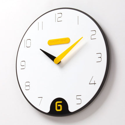 Moderne skandinavische Design Wanduhr rund