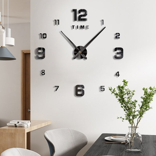 Große Design Wanduhr zum Kleben