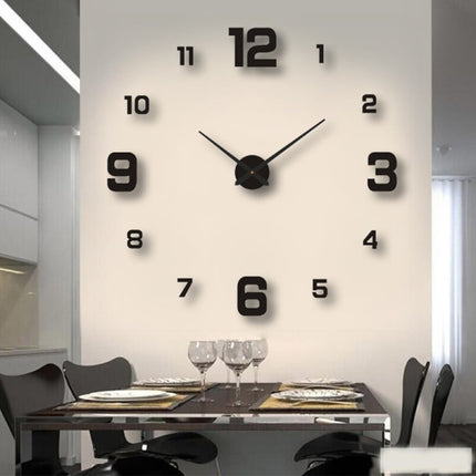 Große Design Wanduhr zum Kleben