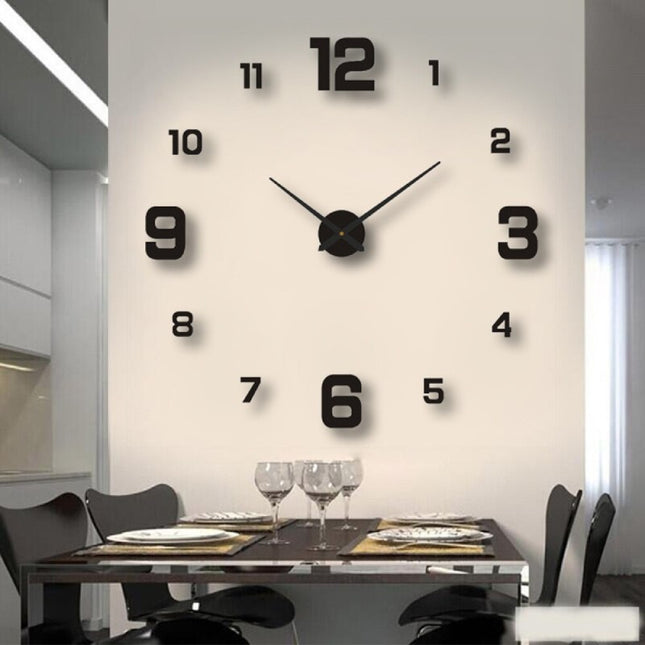 Große Design Wanduhr zum Kleben