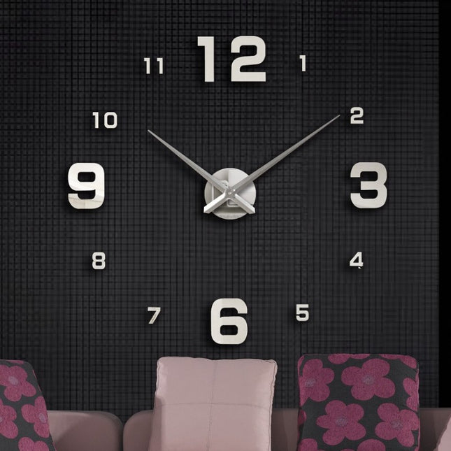 Große Design Wanduhr zum Kleben