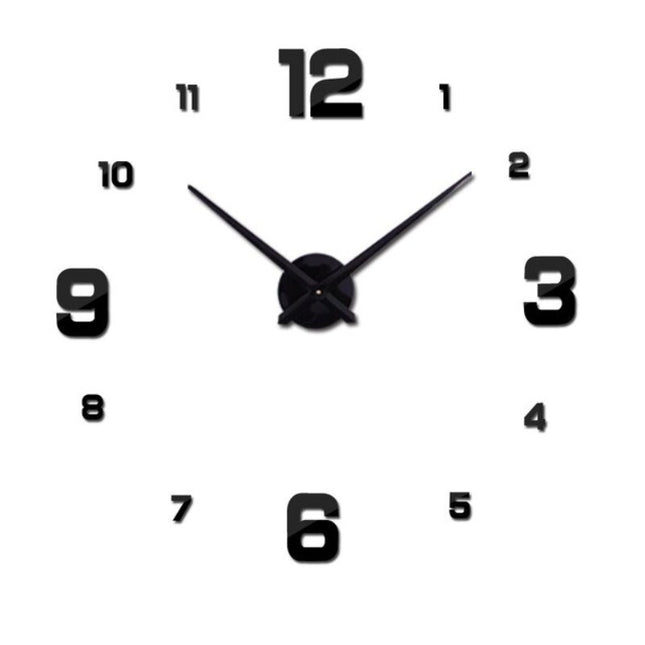 Große Design Wanduhr zum Kleben