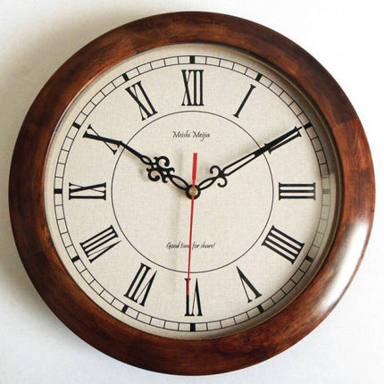 Antike Wanduhr Holz Vintage Stil
