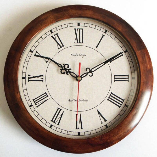 Antike Wanduhr Holz Vintage Stil