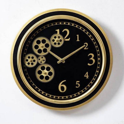 Wanduhr Industrial Design mit Zahnrädern