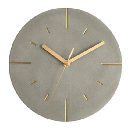 Moderne Wanduhr grau in Betonoptik