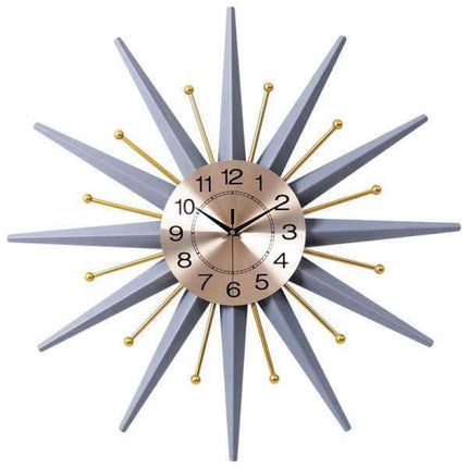 Große Retro Wanduhr im Starburst-Stil