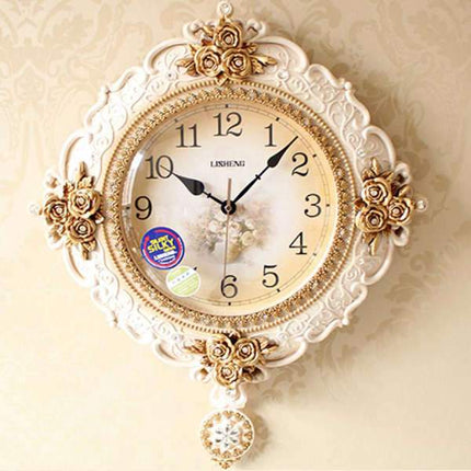 Prunkvolle Barock Wanduhr mit Pendel Antik