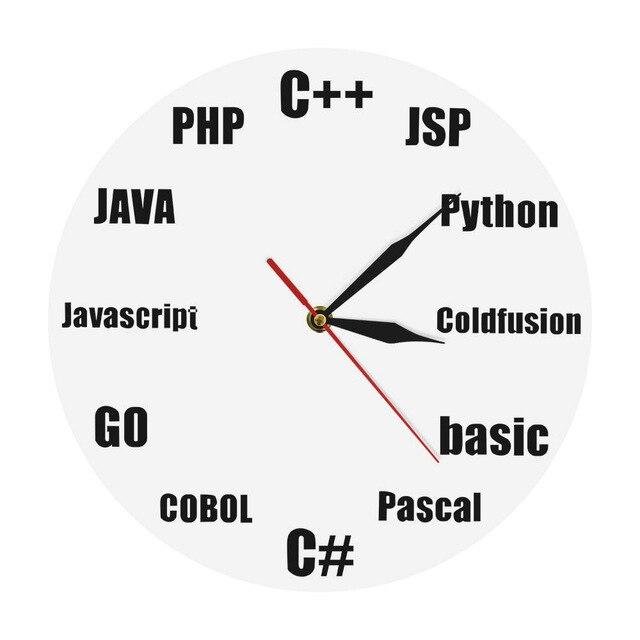 Originelle Wanduhr für Programmierer Coder