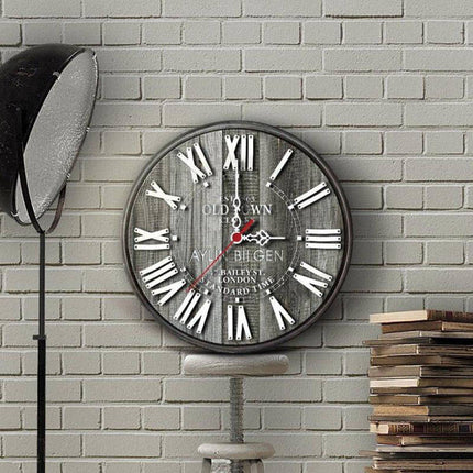 Collection image for: Graue Wanduhr