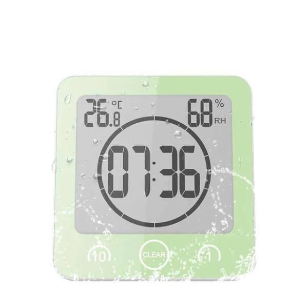 Digitale Badezimmeruhr mit Timer und Thermometer