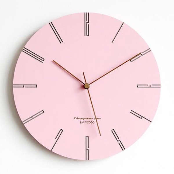 Farbige Design Wanduhr modern pastell