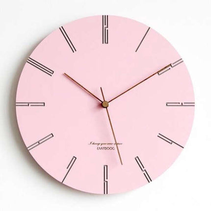 Farbige Design Wanduhr modern pastell