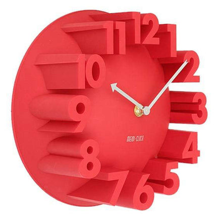 Design Wanduhr mit 3D Zahlen