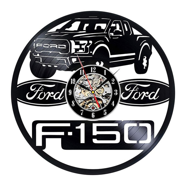 Mustang Auto Schallplattenuhr für Autofans Geschenk