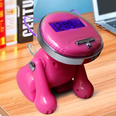 Digitalwecker im lustigen Roboter-Hund Design