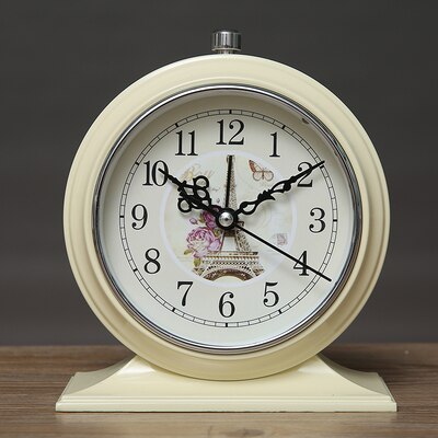 Klassische Tischuhr mit Eiffelturm-Motiv