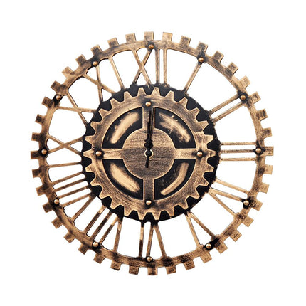 Vintage Wanduhr Zahnrad im Maschinen-Look