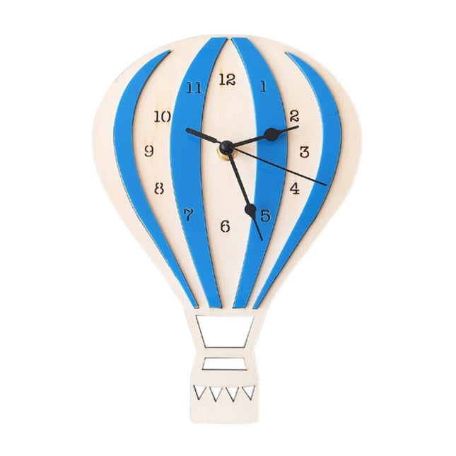 Originelle Wanduhr Heißluftballon skandinavisches Design
