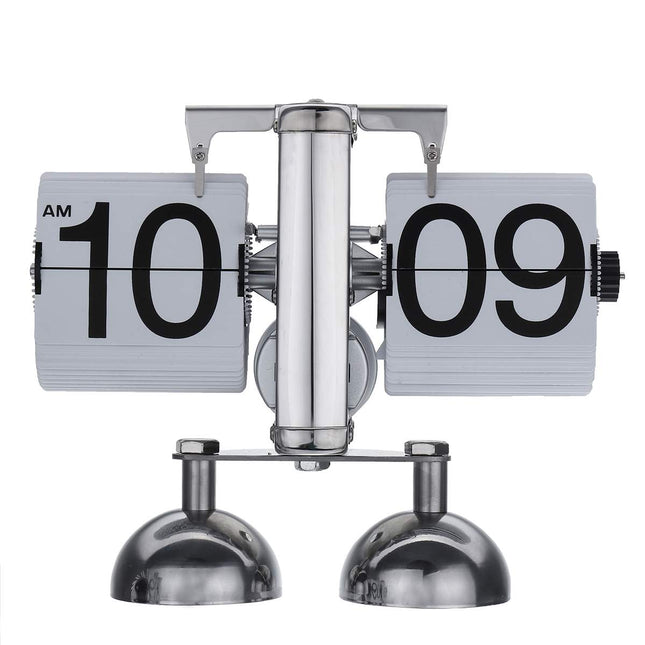 Große Retro Flip Uhr Metall