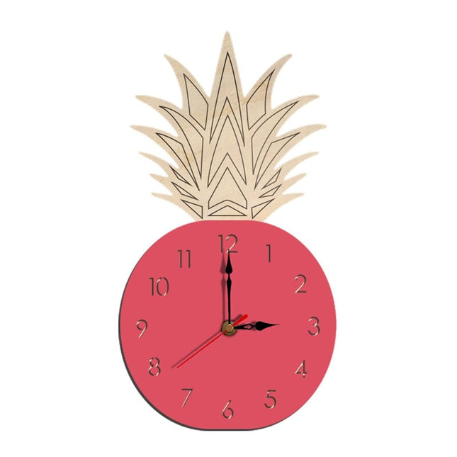 Wanduhr in Ananas Form Holz