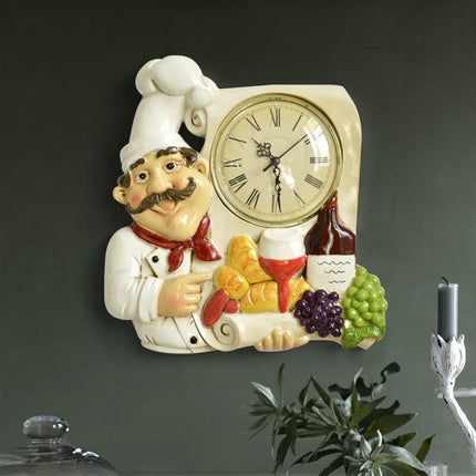 Lustige Küchenuhr Vintage Design Koch