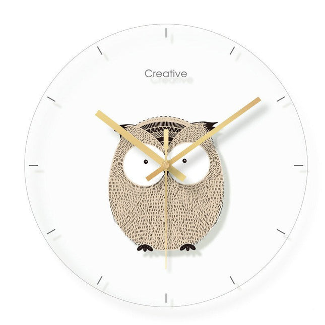 Lustige Kinderzimmer Wanduhr mit Fuchs