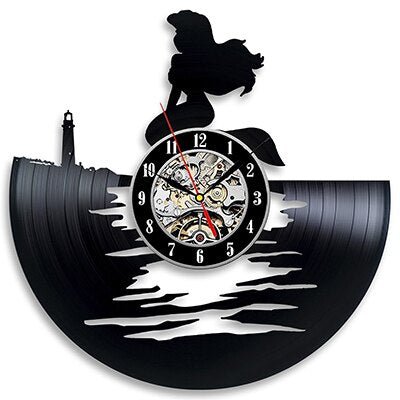 Arielle die Meerjungfrau Schallplattenuhr als Geschenk