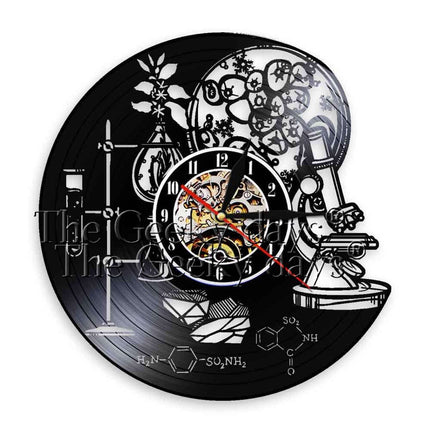 Chemie Periodensystem Schallplattenuhr für Wissenschaftler