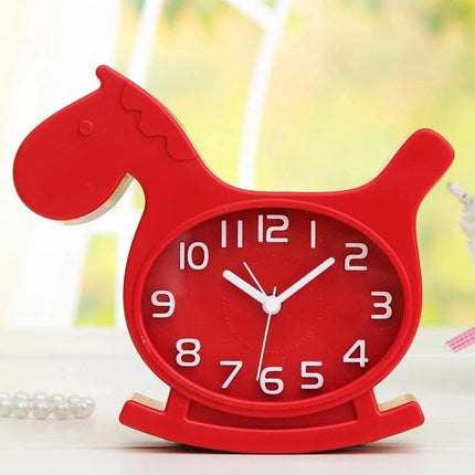 Süßer Kinderwecker in Pferdeform analog