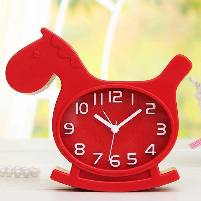 Süßer Kinderwecker in Pferdeform analog