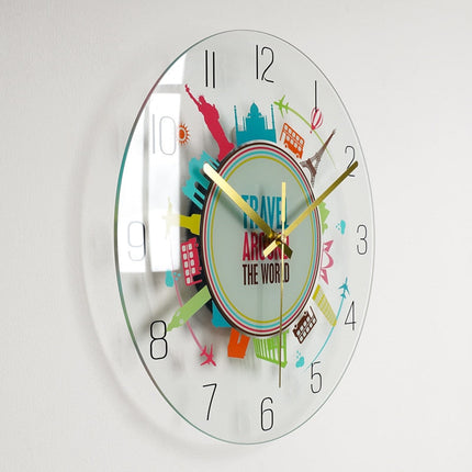 Künstlerische Wanduhr modernes Glas-Design