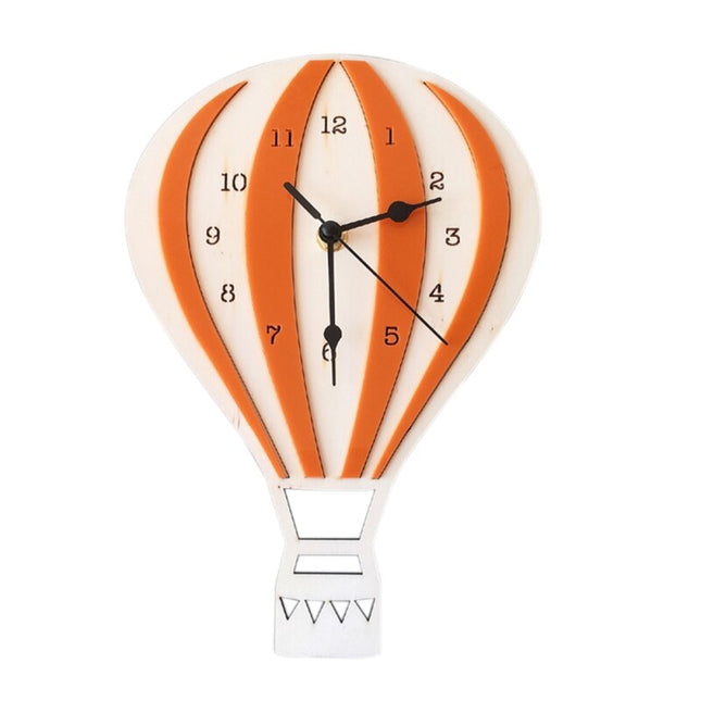Originelle Wanduhr Heißluftballon skandinavisches Design