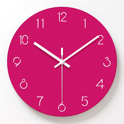 Einfache runde Wanduhr skandinavisches Design