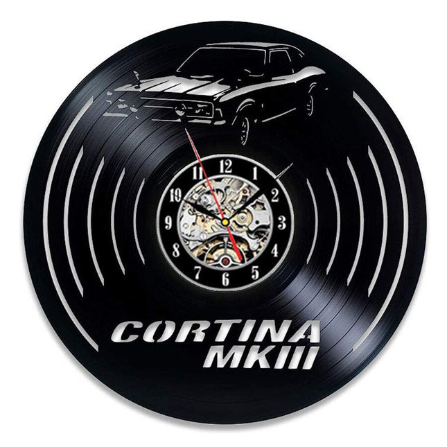 Mustang Auto Schallplattenuhr für Autofans Geschenk