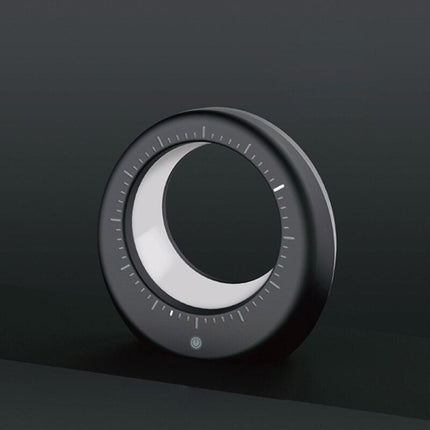 Futuristische Tischuhr mit Mond-Nachtlicht